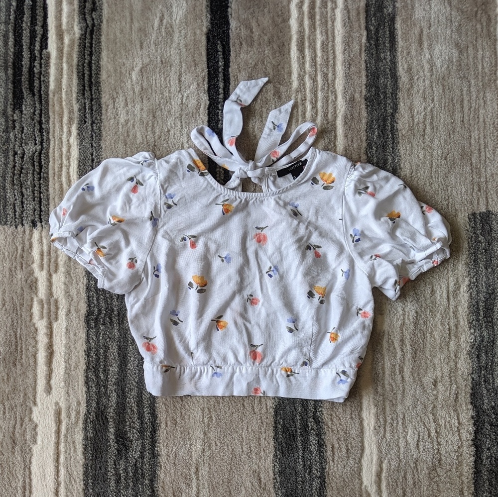 F21 Flower Crop Top